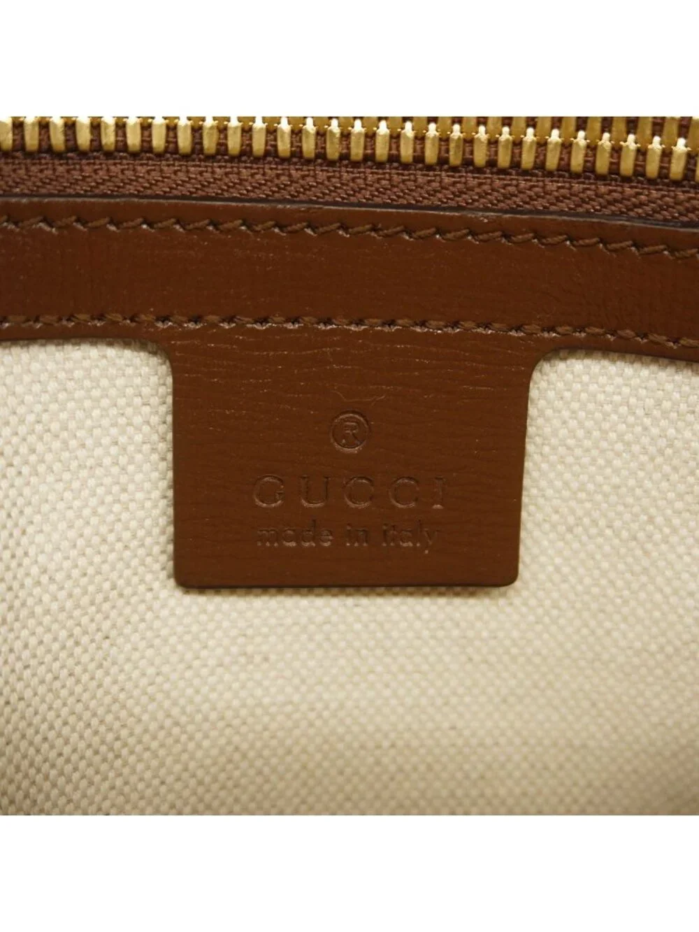 Gucci Shoulder Bag GG Supreme Brown Gold